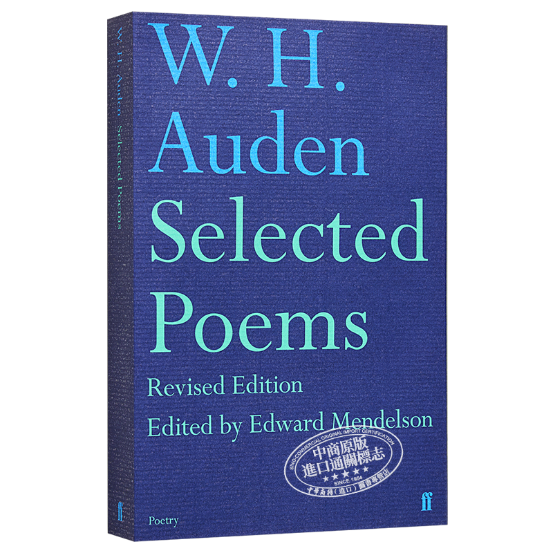 W H 奥登诗选 Selected Poems 英文原版 Wystan Hugh Auden【中商原版】