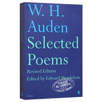 W H 奥登诗选 Selected Poems 英文原版 Wystan Hugh Auden【中商原版】