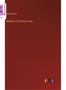 海外直订Memoir of Cosmo Innes Cosmo Innes回忆录