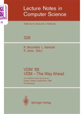 海外直订VDM '88. VDM - The Way Ahead: 2nd VDM-Europe Symposium, Dublin, Ireland, Septemb VDM 88年。VD