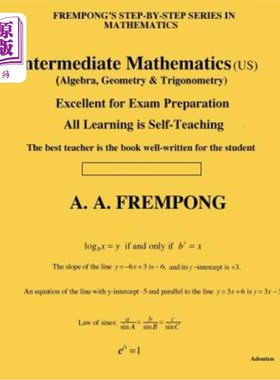 海外直订Intermediate Mathematics (Us): (algebra, Geometry & Trigonometry) 中级数学（美国）：（代数、几何和三角学）