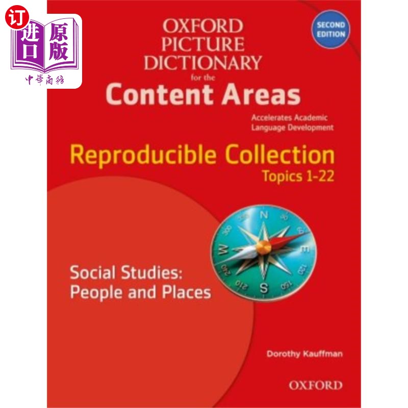 海外直订Oxford Picture Dictionary for the Content Areas:...牛津图片字典的内容领域:可复制的社会研究:人和地方