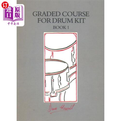 海外直订Graded Course For Drum Kit Book 1 鼓包分级教程第1册