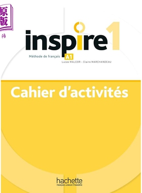 预售 【法文版】青少儿法语教材 练习册 A1 Inspire - Methode de FLE 法文原版 Collectif【中商原版】