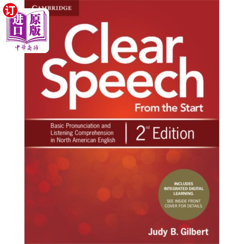 海外直订Clear Speech from the Start Student's Book with Integrated Digital Learning: Bas 从一开始学生的书中清晰的语