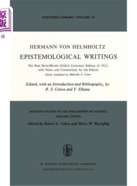 海外直订Epistemological Writings: The Paul Hertz/Moritz Schlick Centenary Edition of 192 认识论著作:1921