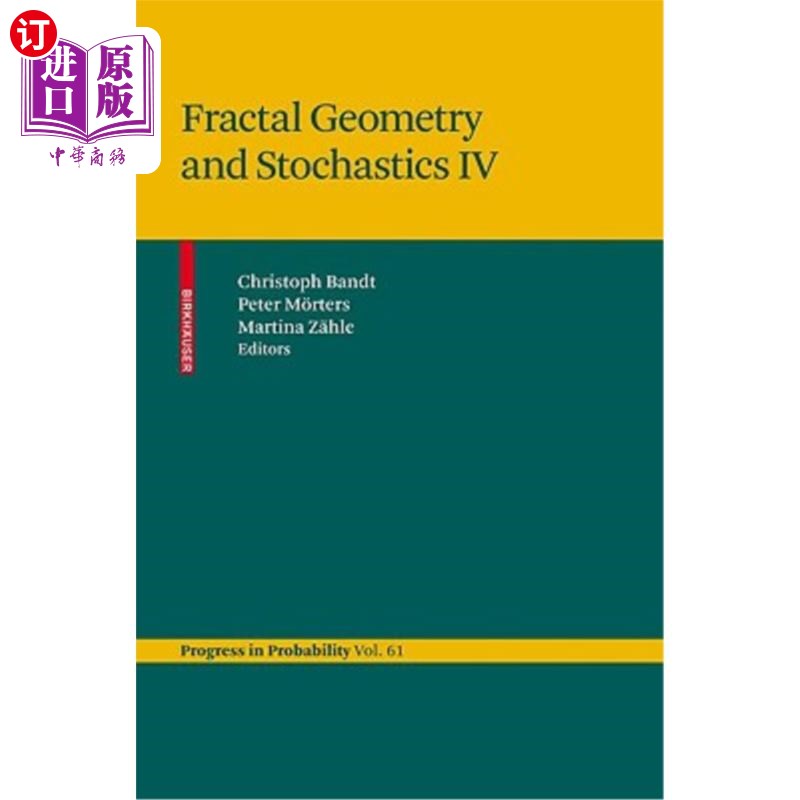 海外直订Fractal Geometry and Stochastics IV 分形几何与随机4