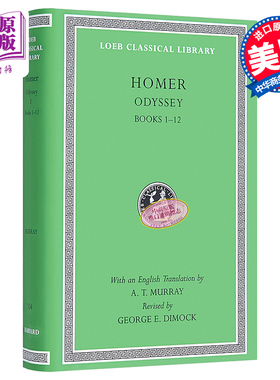 预售 荷马 荷马史诗 奥德赛 卷1-12 Odyssey Volume I Books 1-12 英文原版 Homer【中商原版】