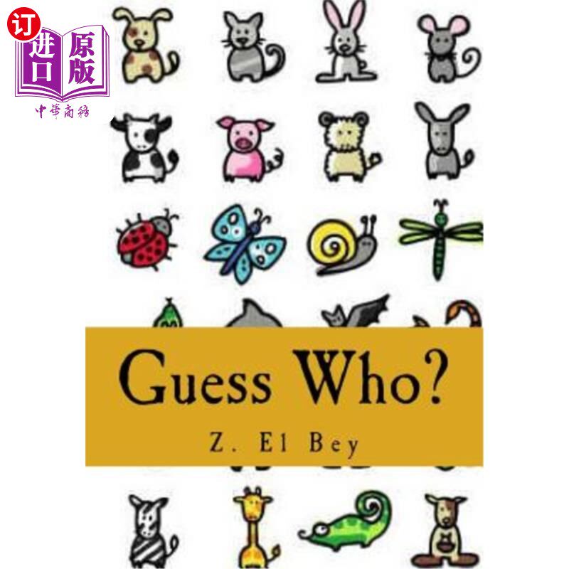 海外直订Guess Who?: My First Animal Picture Book 猜猜是谁?我的第一本动物图画书