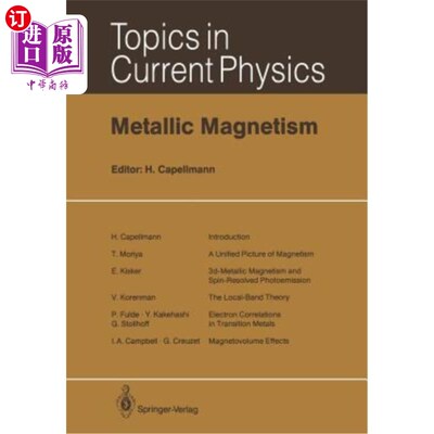 海外直订Metallic Magnetism 金属磁性