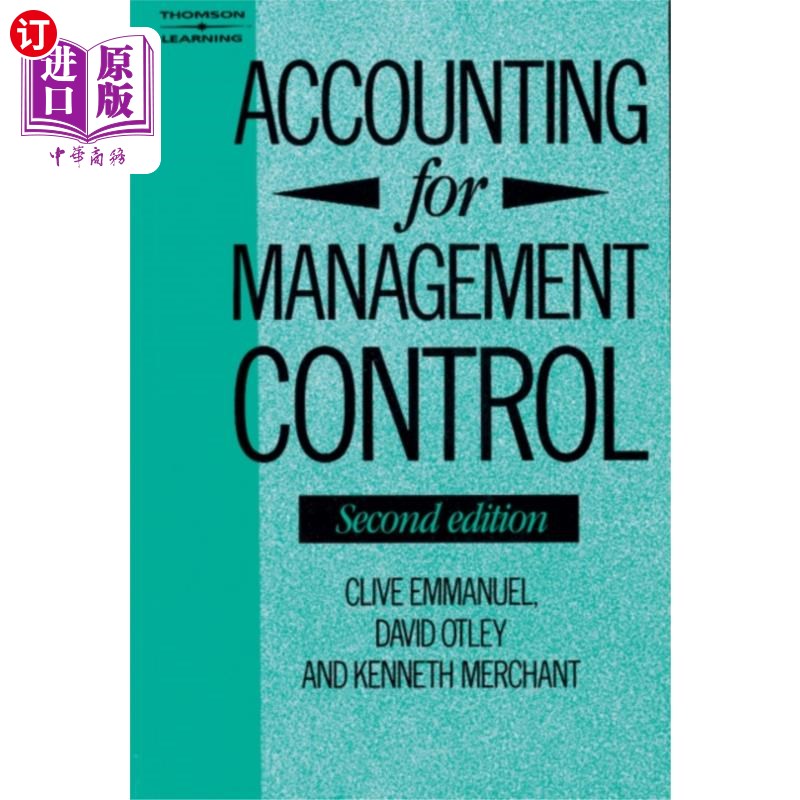海外直订Accounting for Management Control 管理控制会计