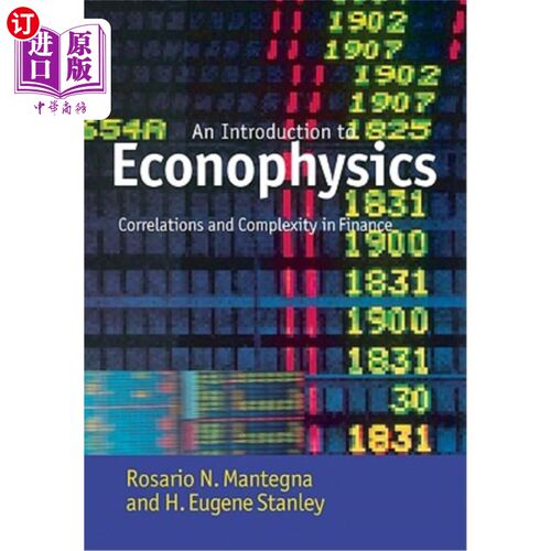 海外直订Introduction to Econophysics: Correlations and Complexity in Finance 经济物理学导论：金融中的相关性和复杂性
