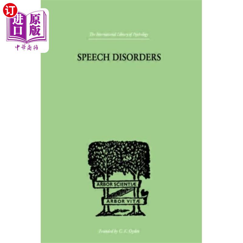 海外直订Speech Disorders 言语障碍