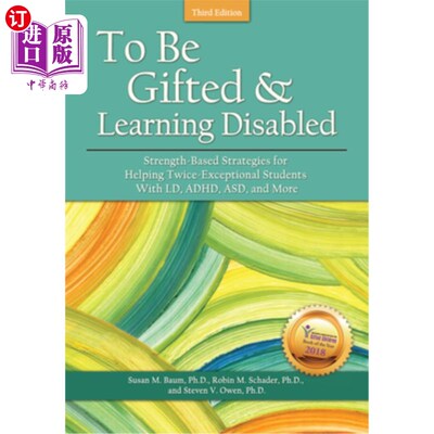 海外直订To Be Gifted & Learning Disabled: Strength-Based Strategies for Helping Twice-Ex 天才和学习障碍:以力量为基