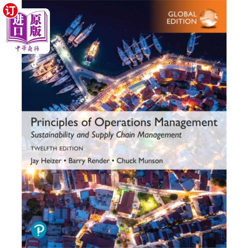 海外直订Principles of Operations Management: Sustainabil... 运营管理原理:可持续性和供应链管理,全球版