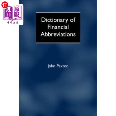 海外直订Dictionary of Financial Abbreviations 金融缩略语词典