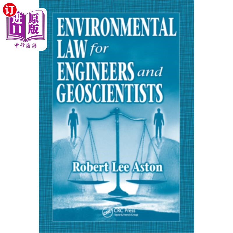 海外直订Environmental Law for Engineers and Geoscientists 工程师和地球科学家环境法