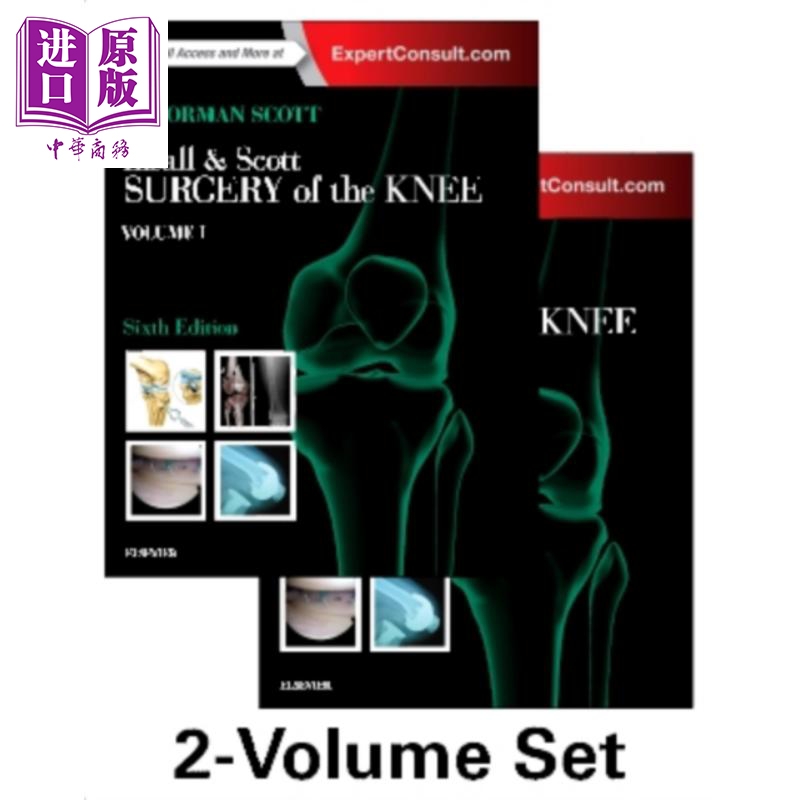 现货 Insall Scott膝盖手术 2卷集第6版英文原版 Insall Scott Surgery of the Knee 2 Volume Set【中商原版】Elsevier