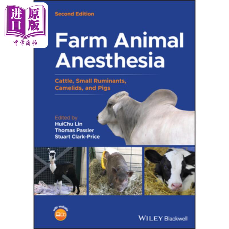 现货 农场动物麻醉:牛，小反刍动物，骆驼和猪 Farm Animal Anesthesia HuiChu Lin 英文原版