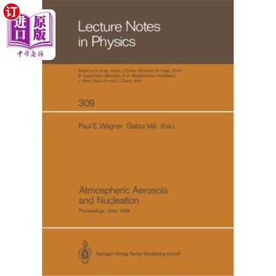 海外直订Atmospheric Aerosols and Nucleation: Proceedings of the Twelfth International Co 大气气溶胶与成核：第十二届