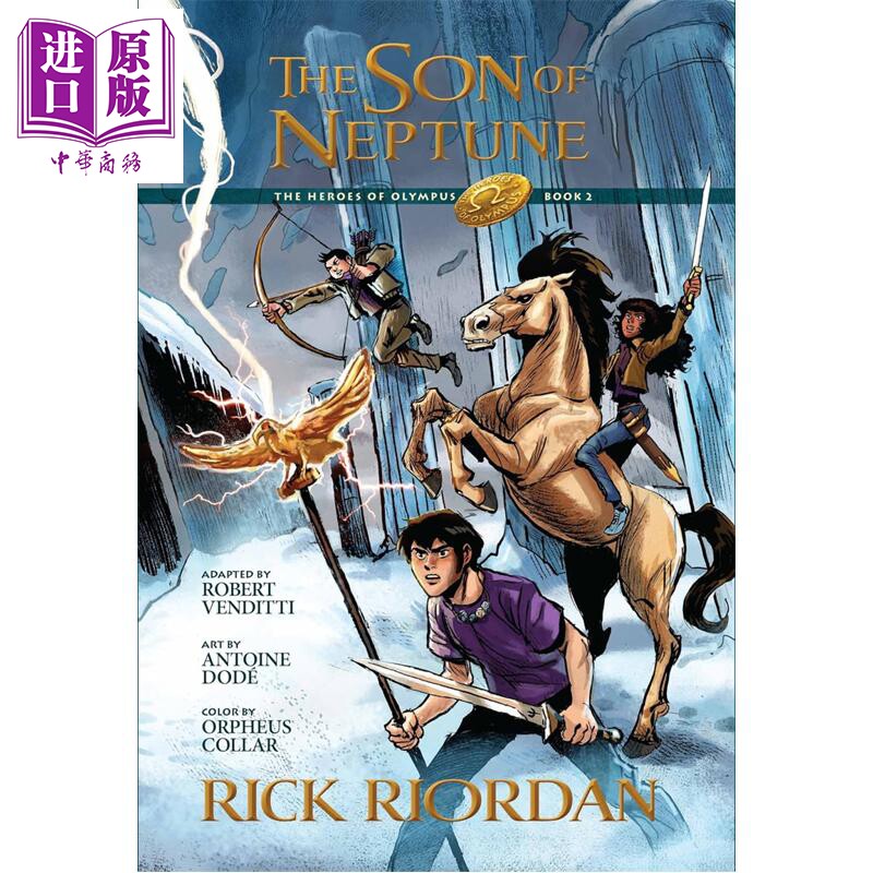 预售 波西杰克逊漫画2 海神之子 Heroes of Olympus 波西杰克逊奥林匹斯英雄图像小说英文原版 Rick Riordan Percy Jackson