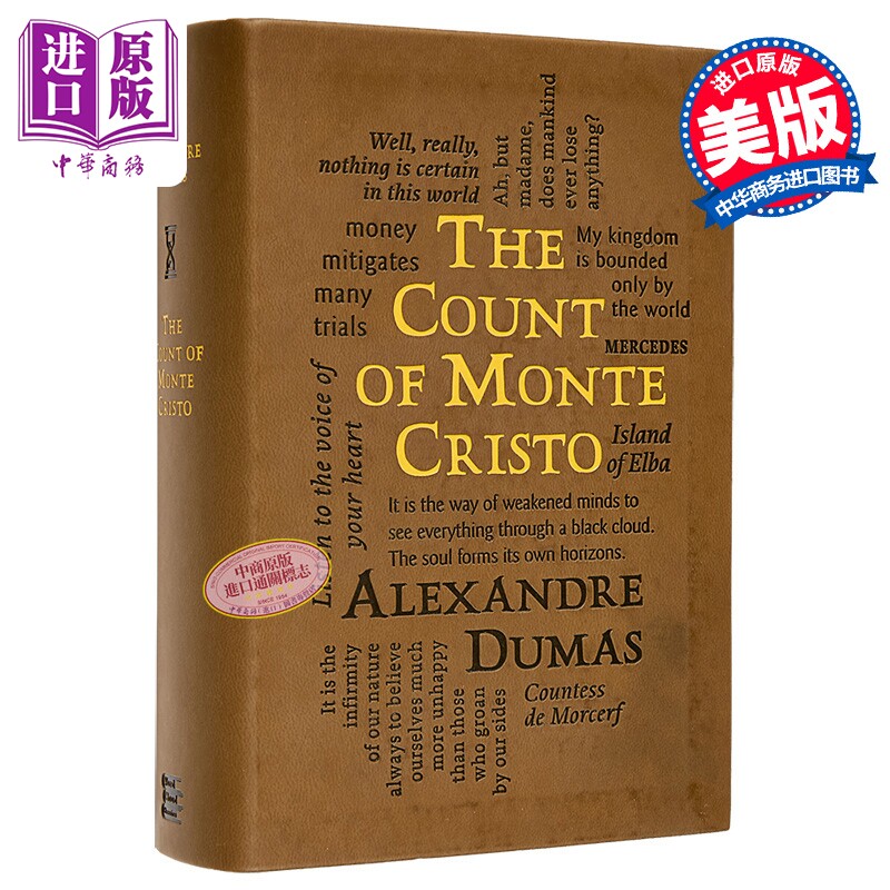 词云经典基督山伯爵 英文原版 Word Cloud Classics The Count of Monte Cristo Alexandre Dumas【中商原版】