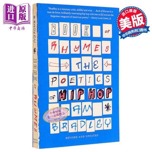 hop 嘻哈 Book 预售 英文原版 hip rap 美国说唱歌词押韵韵律研究 诗学 Bradley Adam 中商原版 Rhymes 韵律之书