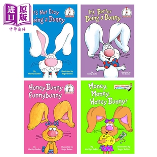 7岁 Can 兔子4册套装 Bunny 长耳兔 英文原版 复活节 故事图画书 Read 儿童绘本 进口图书 中商原版 独立阅读入门系列