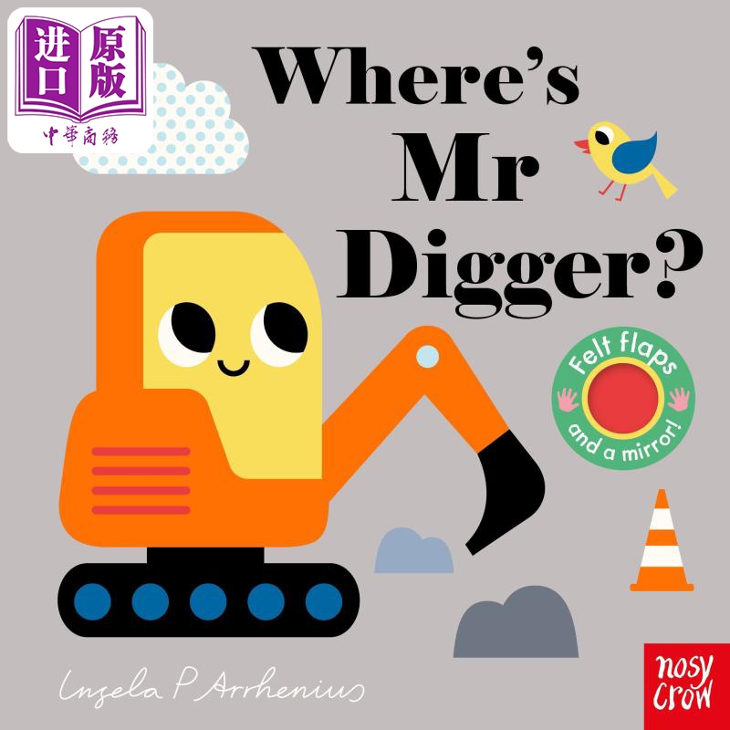 现货 Where’s Mr Digger? 挖掘机在哪里？ 英文原版 儿童绘本 动物故事 Ingela P Arrhenius 3-6岁【中商原版】