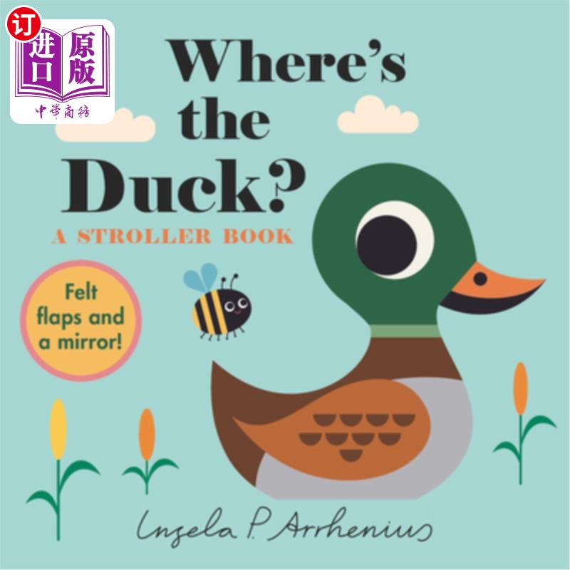 海外直订Where's the Duck?: A Stroller Book 鸭子在哪里?:婴儿车书