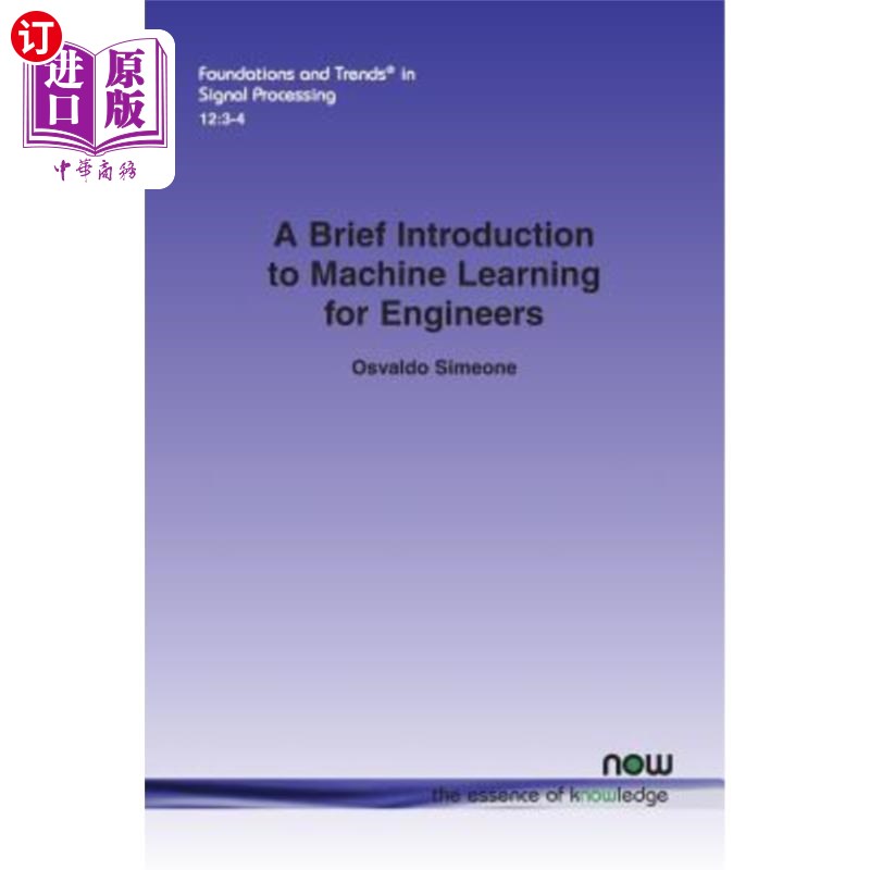 海外直订A Brief Introduction to Machine Learning for Engineers工程机械学习简介