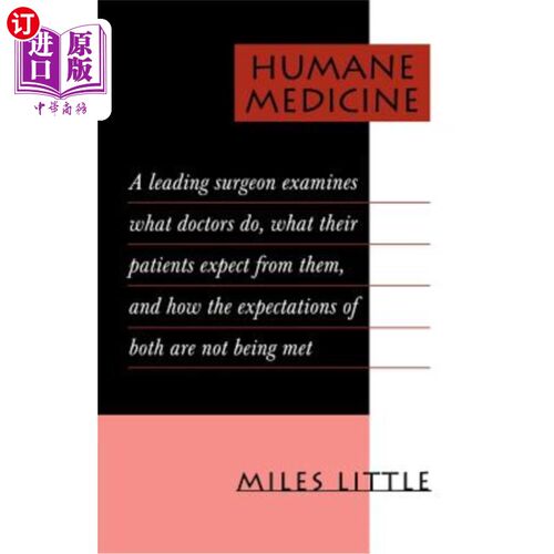 海外直订医药图书Humane Medicine 人文医学