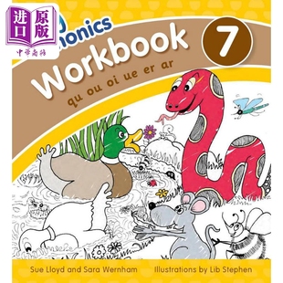 Workbook 中商原版 新版 Jolly Phonics 英文原版 NEW 教材教辅参考书 现货 EDITION 进口图书 快乐自然拼读练习册7