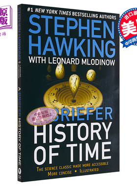 霍金 时间简史 普及版 英文原版书籍 A Briefer History Of Time 史蒂芬霍金 科学巨作 宇宙知识自然科学科技畅销科普读物