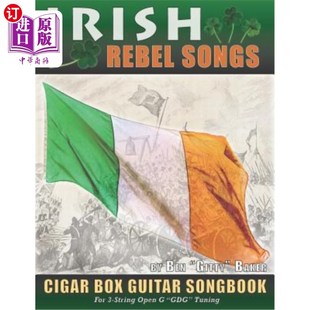 Rebel Guitar 海外直订Irish Classic Ire Cigar from Songs 爱尔兰叛军歌曲雪茄盒吉他歌 Box Patriotic Songbook