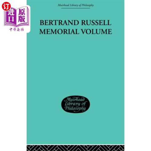 海外直订Bertrand Russell Memorial Volume 伯特兰·罗素纪念册