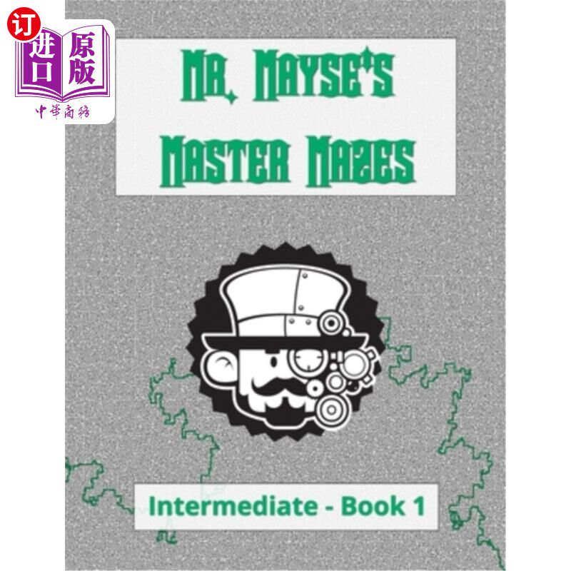 海外直订Mr. Mayse's Master Mazes: Intermediate - Book 1 梅斯先生的主迷宫：中级-第1册