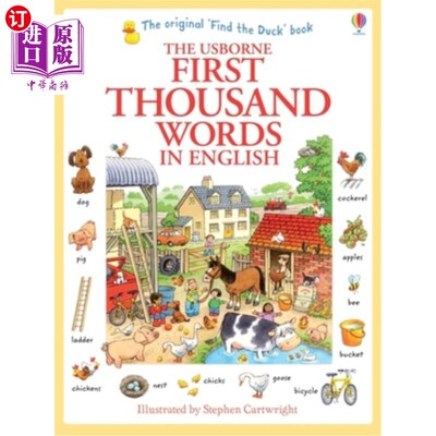 海外直订First Thousand Words in English 第一个英语一千个单词