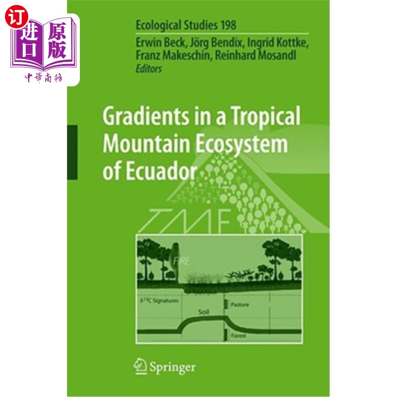 海外直订Gradients in a Tropical Mountain Ecosystem of Ecuador 厄瓜多尔热带山地生态系统的梯度