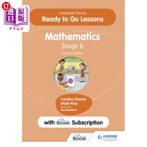 海外直订Cambridge Primary Ready to Go Lessons for Mathem... 剑桥小学准备好去课程数学6第二版与Boost订阅