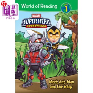 Man 惊奇超级英雄冒险：遇见蚂蚁人和黄蜂 Hero Wasp the and Ant Meet Adventures Super 海外直订Marvel