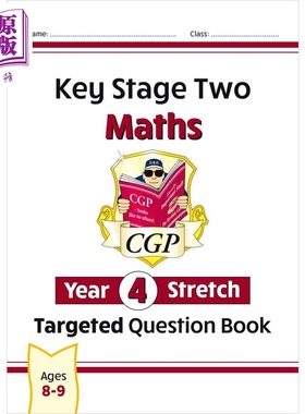 预售 英国CGP KS2 Maths Targeted Question Book: Challenging Maths - Year 4 Stretch【中商原版】