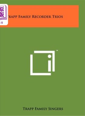 海外直订Trapp Family Recorder Trios 特拉普家庭录音三重唱