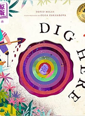 预售 Olga Zakharova Dig Here 挖宝挖宝 英文原版儿童绘本 三到六岁儿童【中商原版】