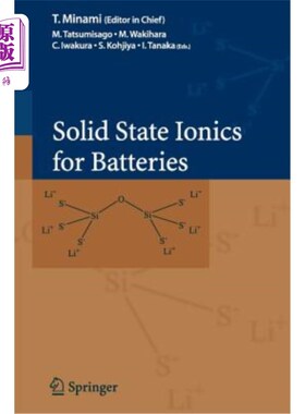 海外直订Solid State Ionics for Batteries 电池用固态离子