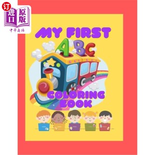 Over First Learning 海外直订My 第一本ABC：着色 我 ABC 学习书——超过70页 Coloring Pages Book
