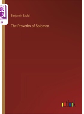 海外直订The Proverbs of Solomon 所罗门的箴言