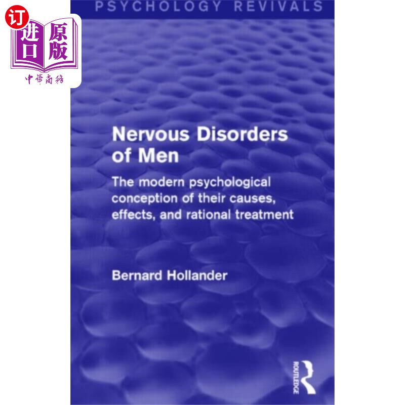 海外直订Nervous Disorders of Men 男性神经紊乱