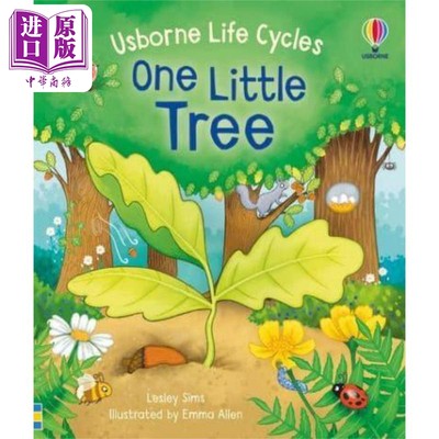 现货 One Little Tree 一棵小树 英文原版儿童绘本 科学与自然规律 3到6岁 纸板书 Lesley Sims【中商原版】