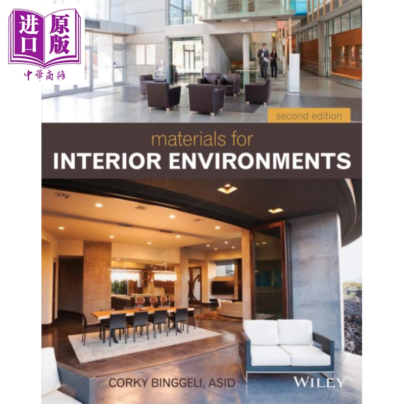 室内环境用材料 第2版 Materials for Interior Environments 英文原版 Corky Binggeli 室内设计师 建筑学【中商原版】